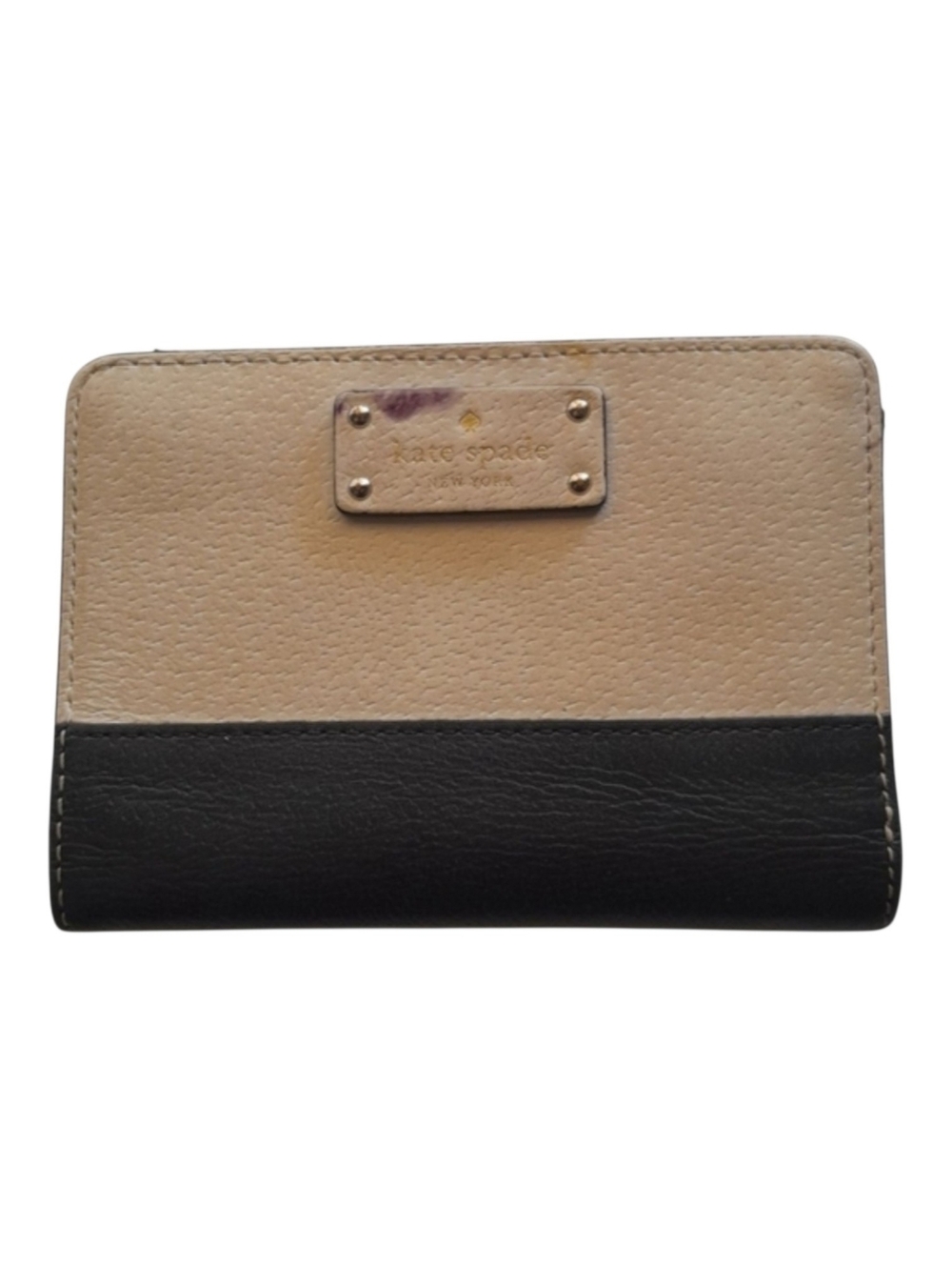 Kate Spade Two Tone Snap Wallet Project Bag Need Repair - Picture 1 of 14